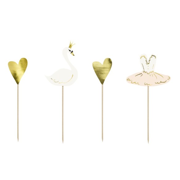 4 toppers Cisnes y Bailarinas