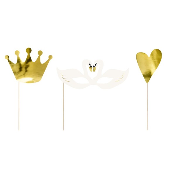 3 palillos Photocall Cisne