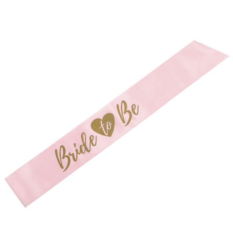 Banda raso Bride to be rosa