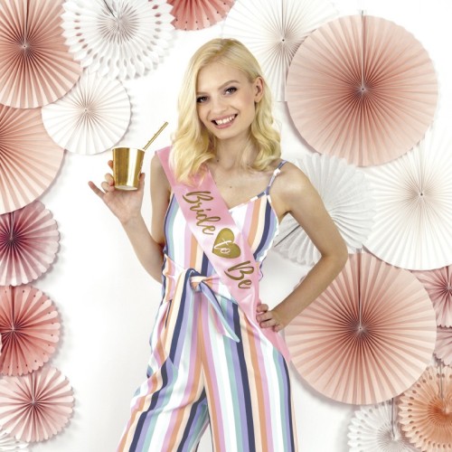 Banda raso Bride to be rosa 2