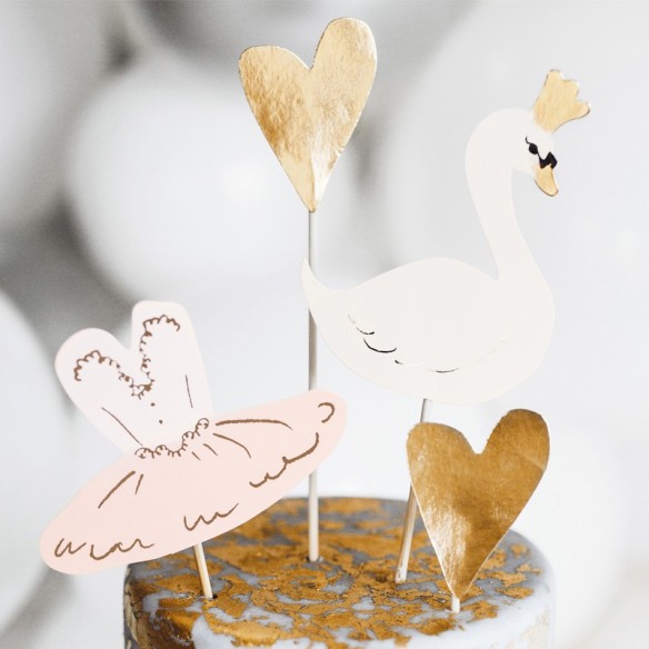 4 toppers Cisnes y Bailarinas