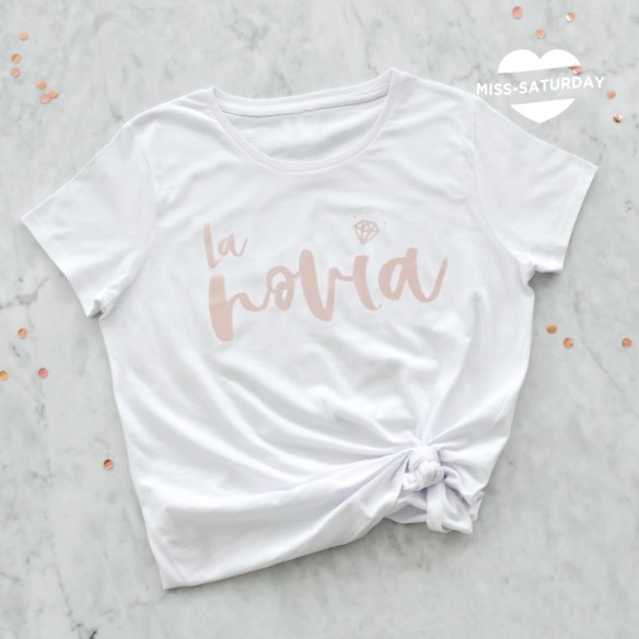 Camiseta La novia - Oro Rosa