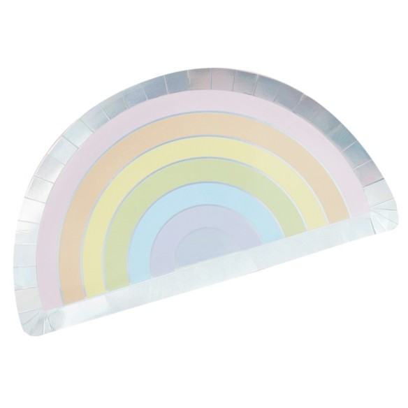 8 Platos Arco Iris