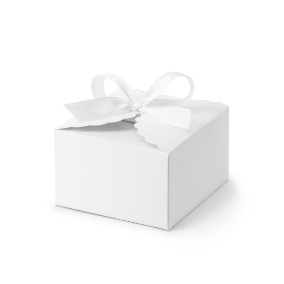 10 cajitas blancas para detalle