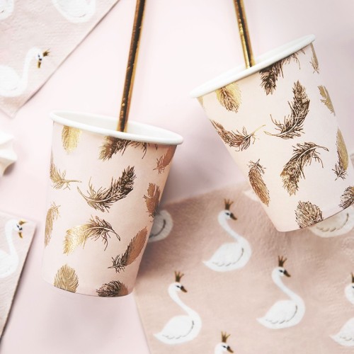 Vasos cisnes baby shower 2