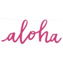 Letrero aloha - decorar fiesta tropical