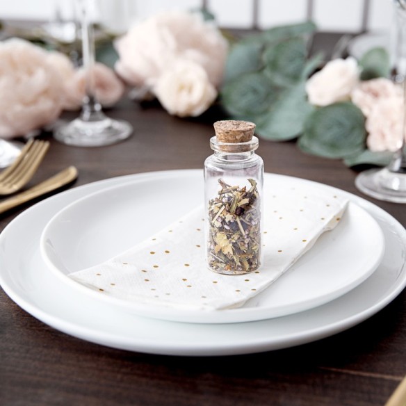 12 Botellitas de cristal