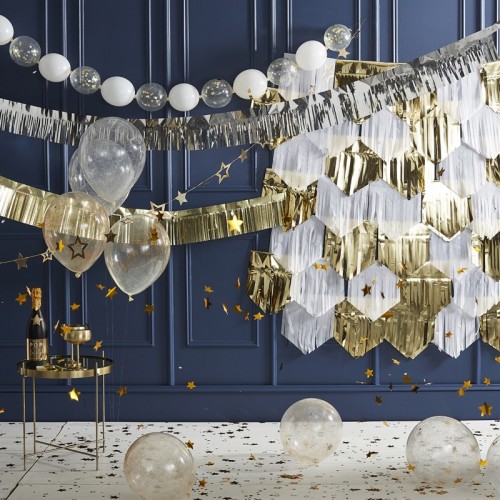 Guirnalda de franjas plata 2