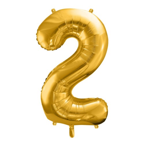 Globo dorado "2"
