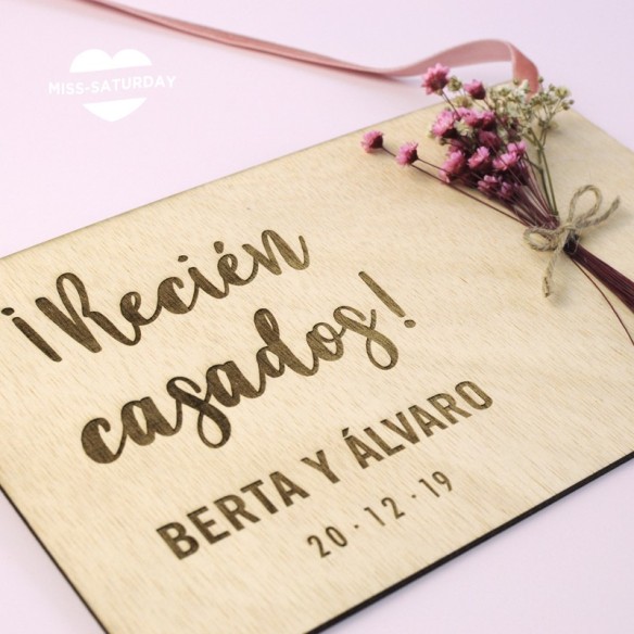 Placa recién casados