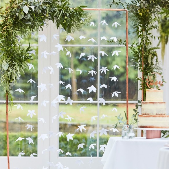 Fondo de flores origami