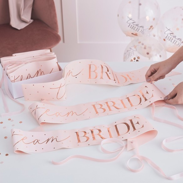 Seis bandas Team Bride Oro rosa N