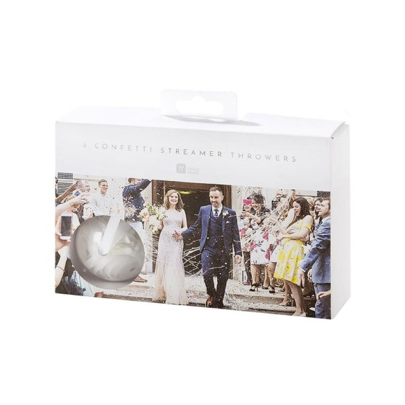 6 Mini lanzadores de serpentinas