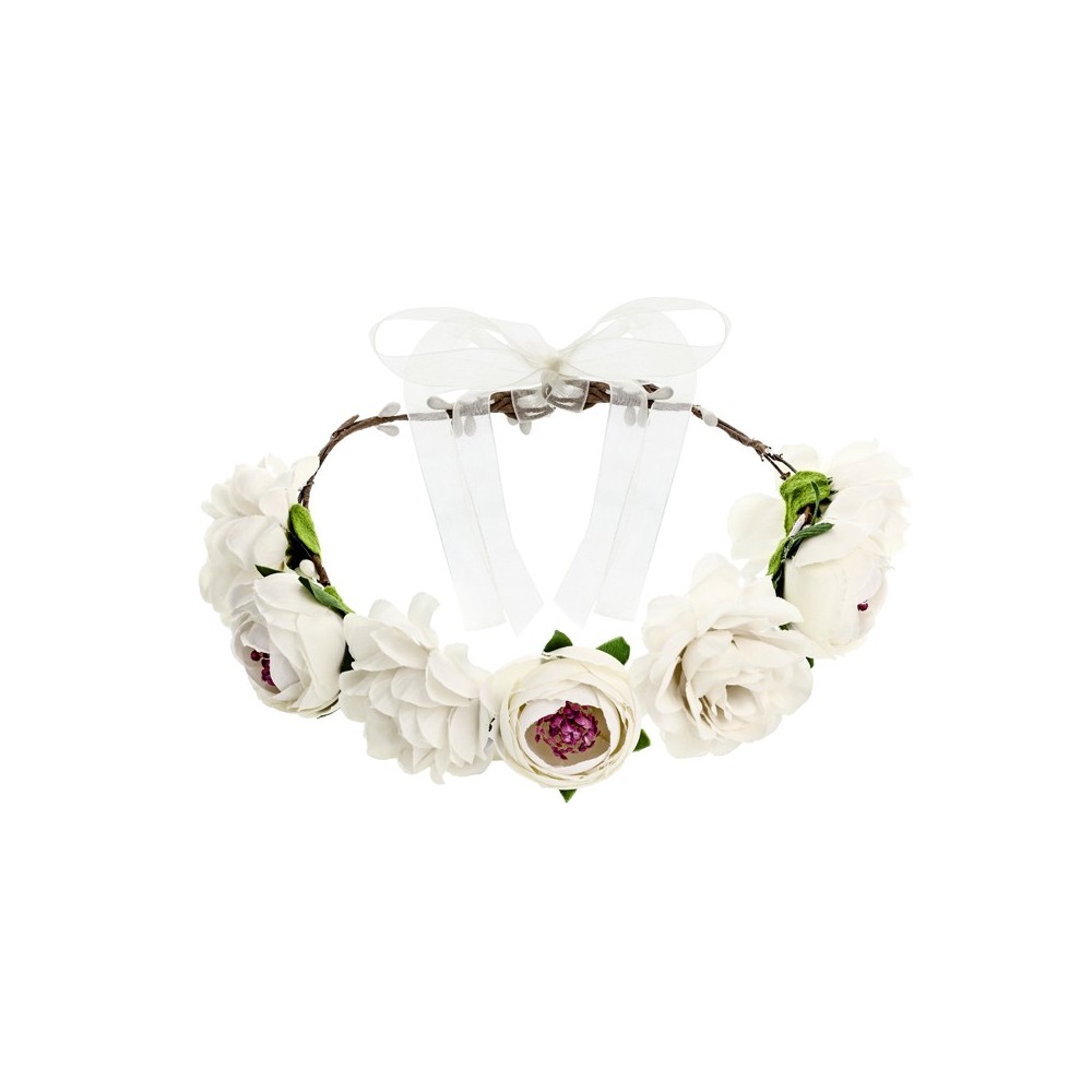 ❤️ Diadema de flores blancas ❤️ - Despedida de - Miss Saturday