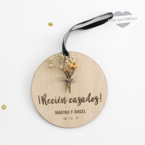 Placa recién casados