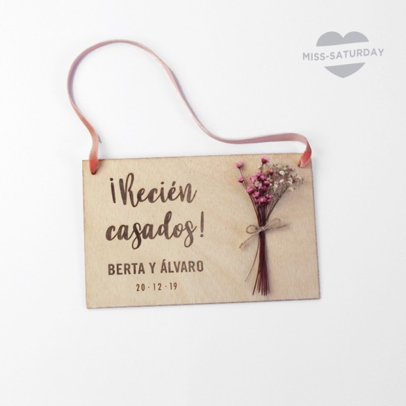 Placa recién casados