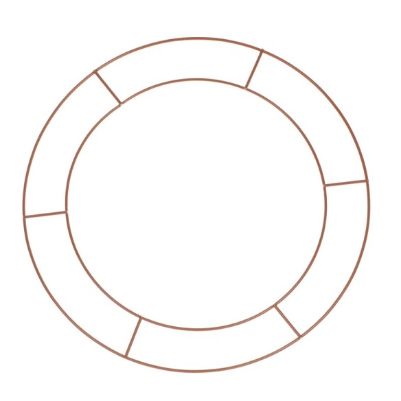 3 coronas metálicas decorativas