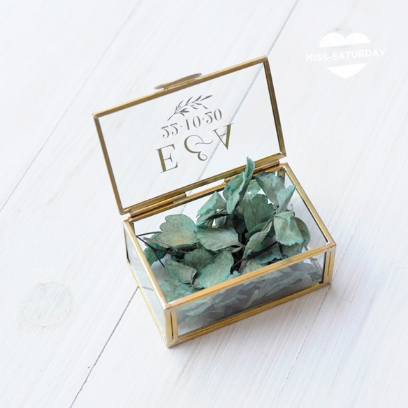 Caja porta alianzas personalizada