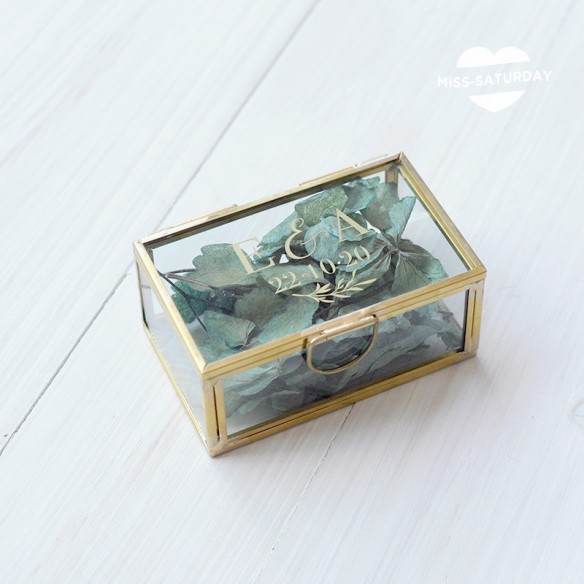 Caja porta alianzas personalizada