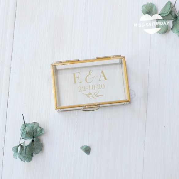 Caja porta alianzas personalizada