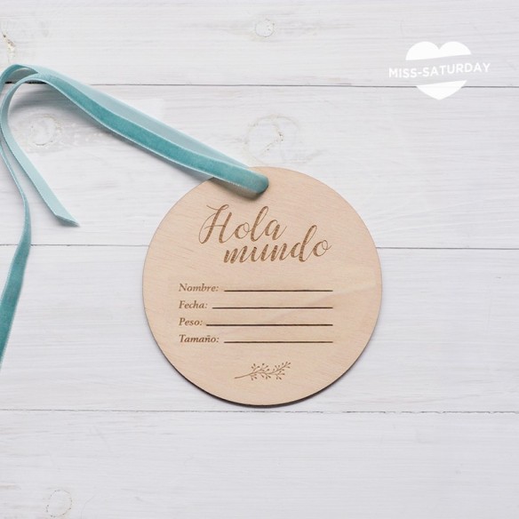 Placa nacimiento Hola Mundo