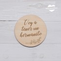 Placa Voy a tener un hermanito - Rama