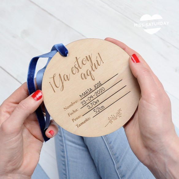 Placa nacimiento Hola Mundo