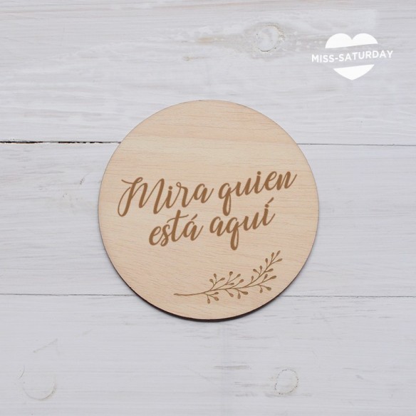 Placa Voy a tener una hermanita - Rama