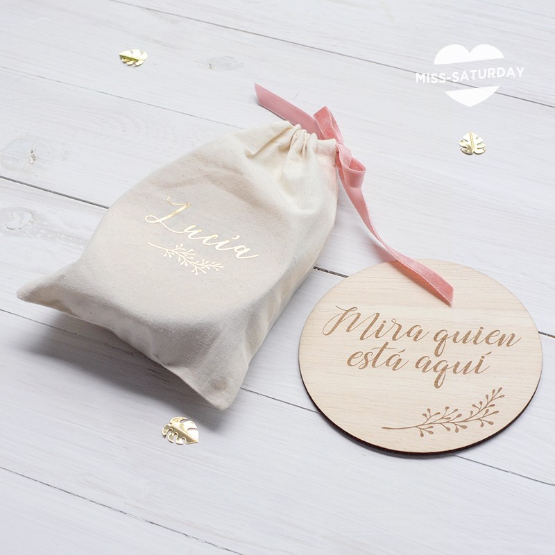 ❤️ Percha personalizada bebé ❤️ Regalo nacimiento - Miss Saturday