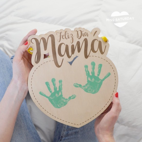 Placa Mamá Corazón para dibujar
