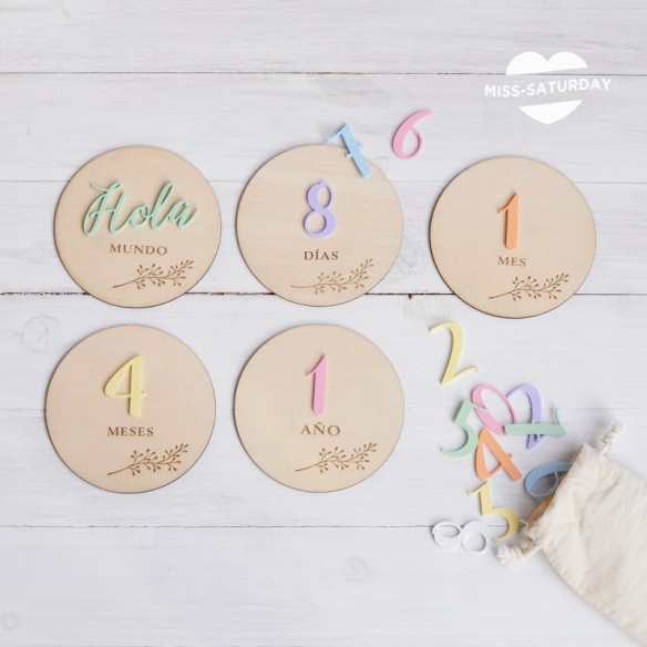 Placas cumplemes Metacrilato - rama