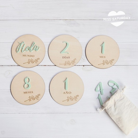 Placas cumplemes Metacrilato - rama