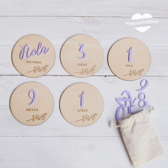 Placas cumplemes Metacrilato - rama