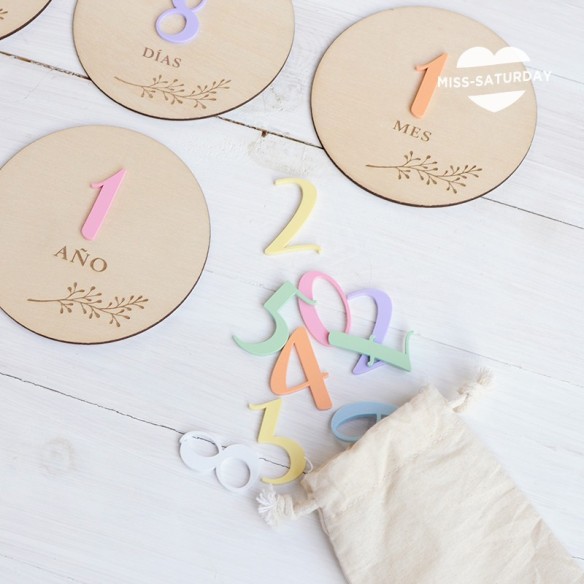 Placas cumplemes Metacrilato - rama