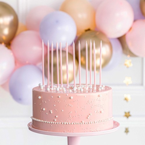 12 velas rosa 2