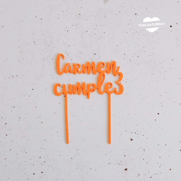 Topper personalizado cumpleaños