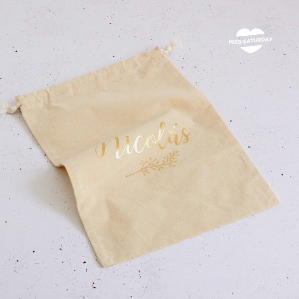 Bolsita de algodón personalizada