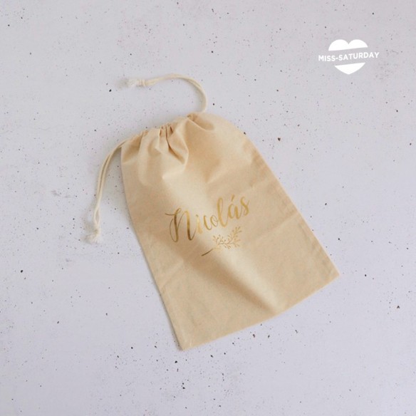 Bolsita de algodón personalizada