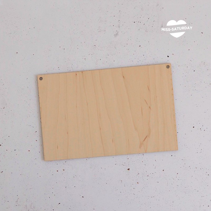 Cartel de madera personalizable