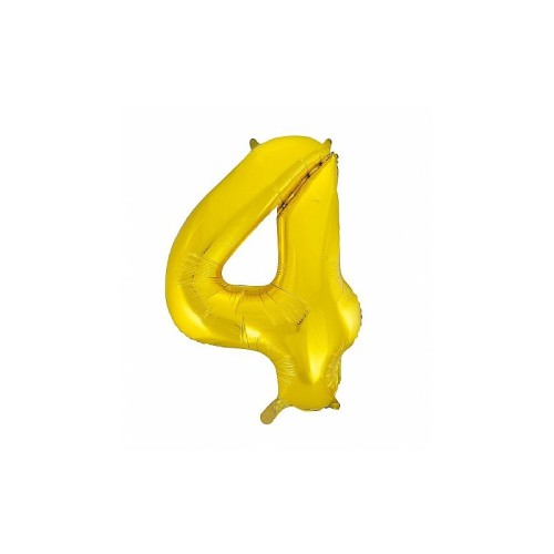 Globo dorado "4"