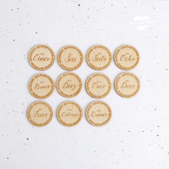 Mini Placas Nacimiento Días