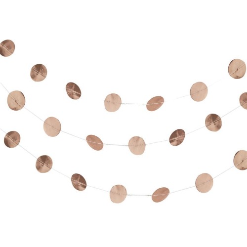 Guirnalda puntos rose gold