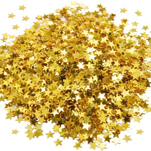 Confeti estrellas doradas