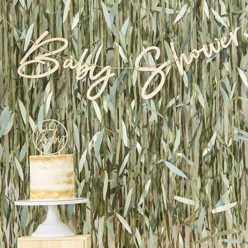 Guirnalda de madera Baby Shower 2