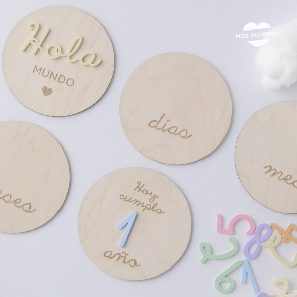 Placas cumplemes Metacrilato - rama