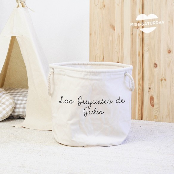 Cesta personalizada para juguetes