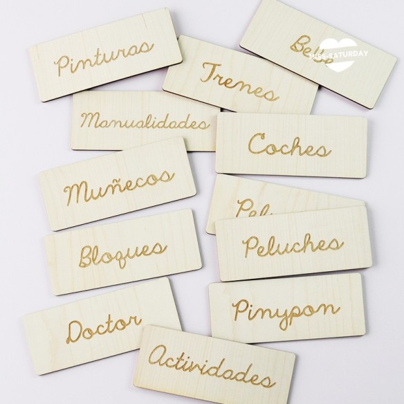 Placa organizador en madera