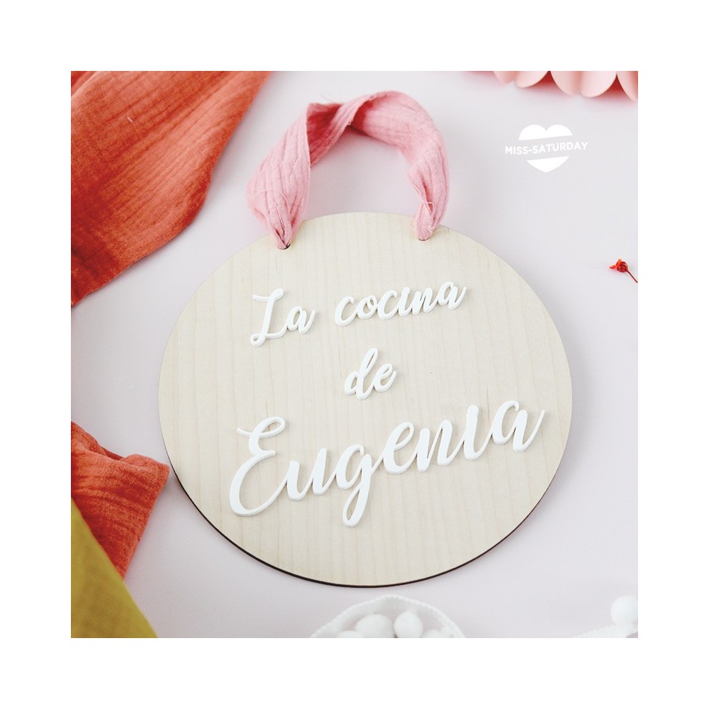 ❤️ Cartel personalizado para cocinita ❤️ Regalo niños - Miss Saturday