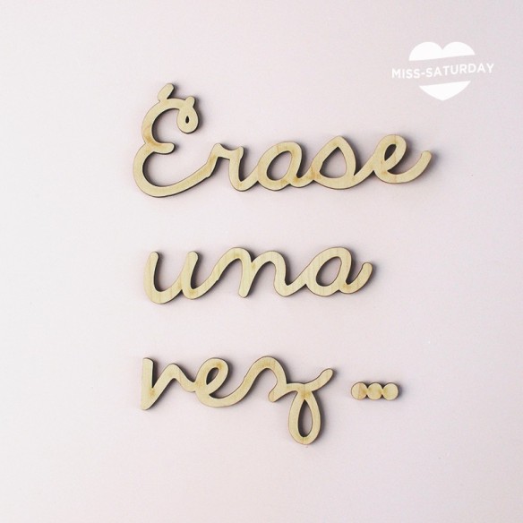 Letrero para biblioteca "Érase una vez"