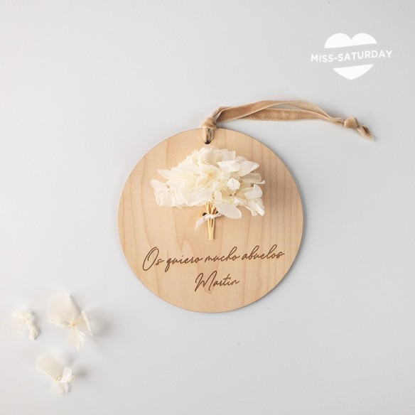 Placa redonda personalizada Abuelos